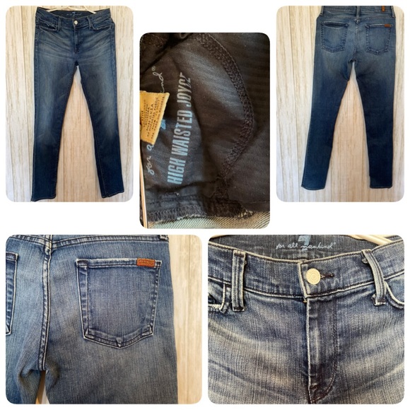 7 For All Mankind Denim - 7for all mankind high waisted Joyce jeans